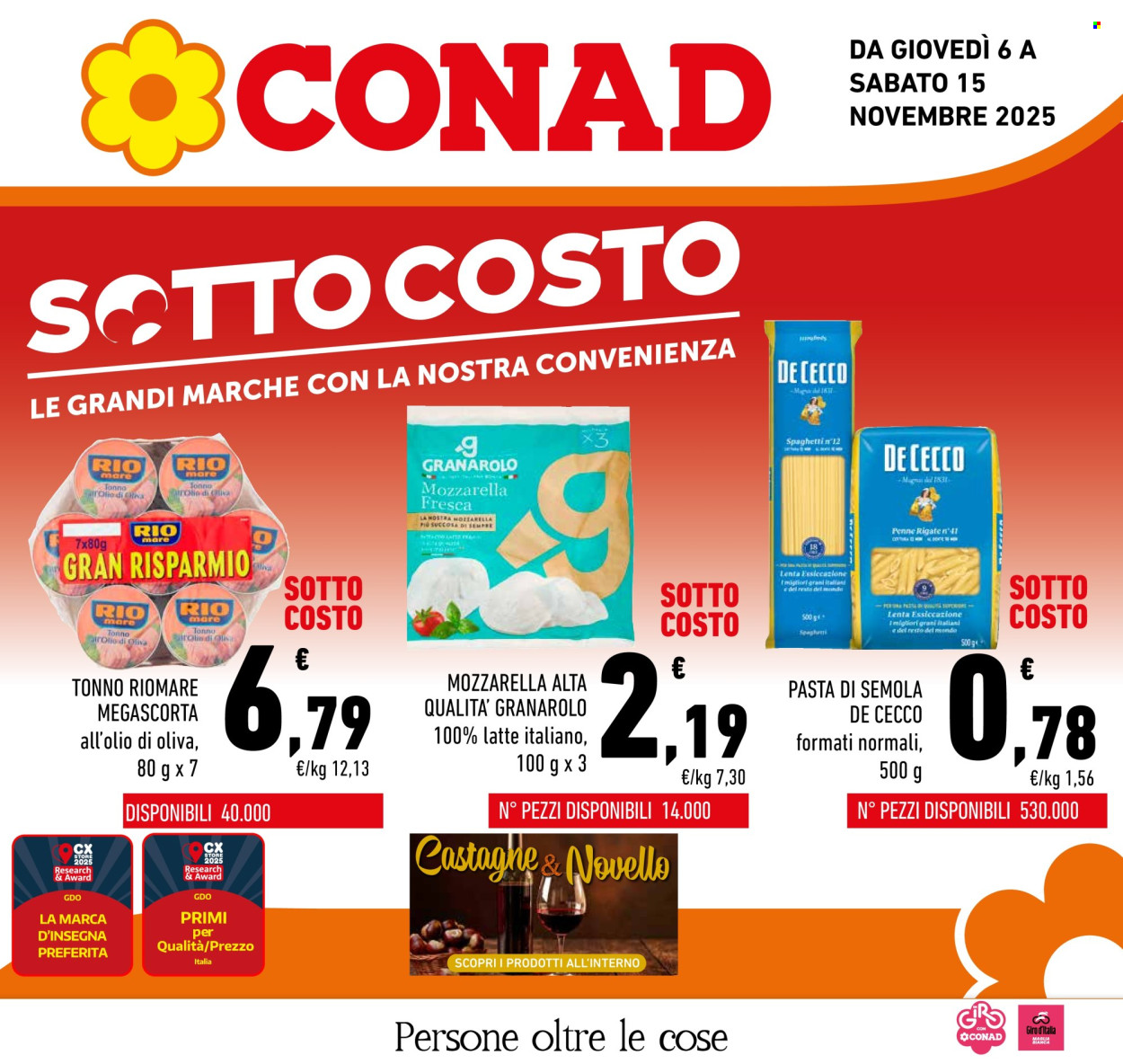 Volantino Conad - 6/11/2025 - 15/11/2025. Pagina 1