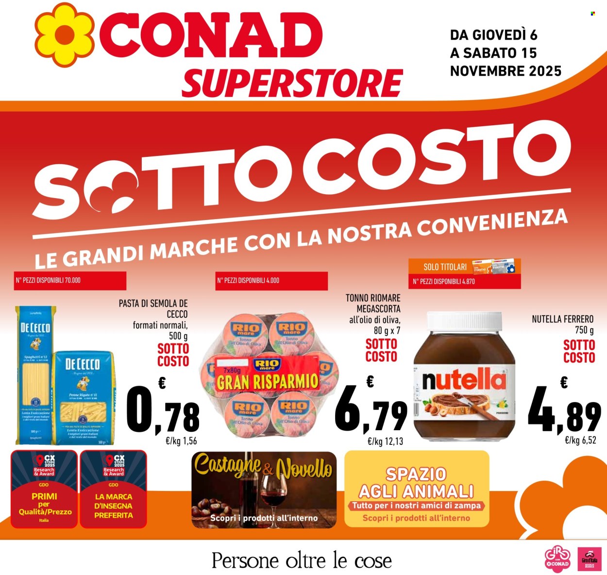 Volantino Conad Superstore - 6/11/2025 - 15/11/2025. Pagina 1