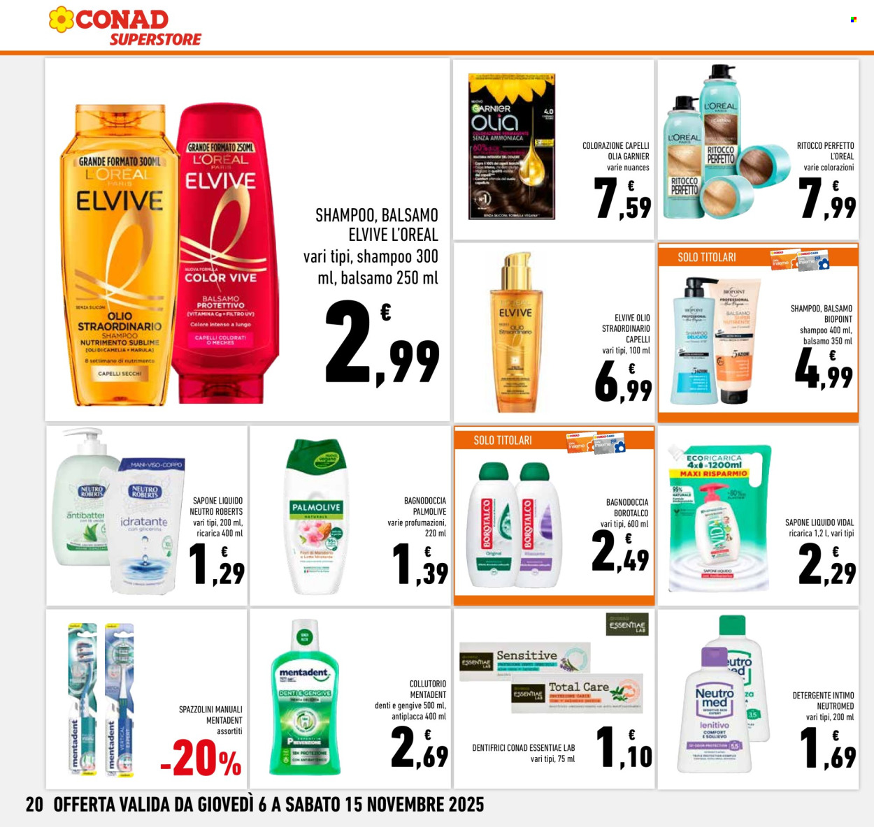 Volantino Conad Superstore - 6/11/2025 - 15/11/2025. Pagina 20