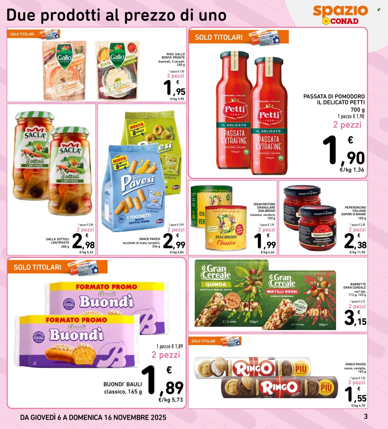 Volantino Spazio Conad - 6/11/2025 - 16/11/2025. Pagina 3
