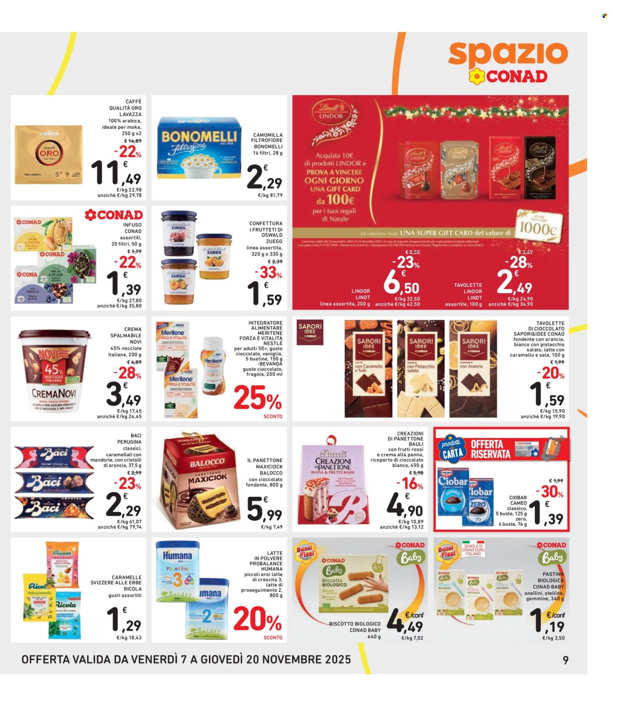 Volantino Spazio Conad - 7/11/2025 - 20/11/2025. Pagina 9