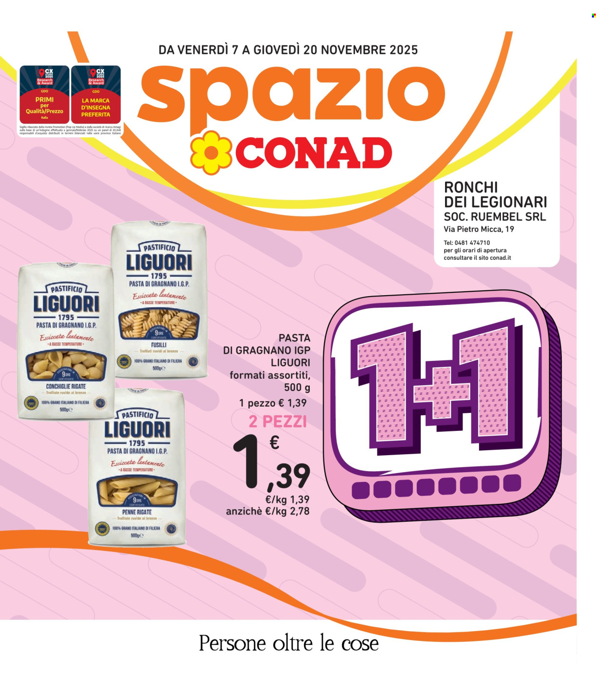 Volantino Spazio Conad - 7/11/2025 - 20/11/2025. Pagina 1