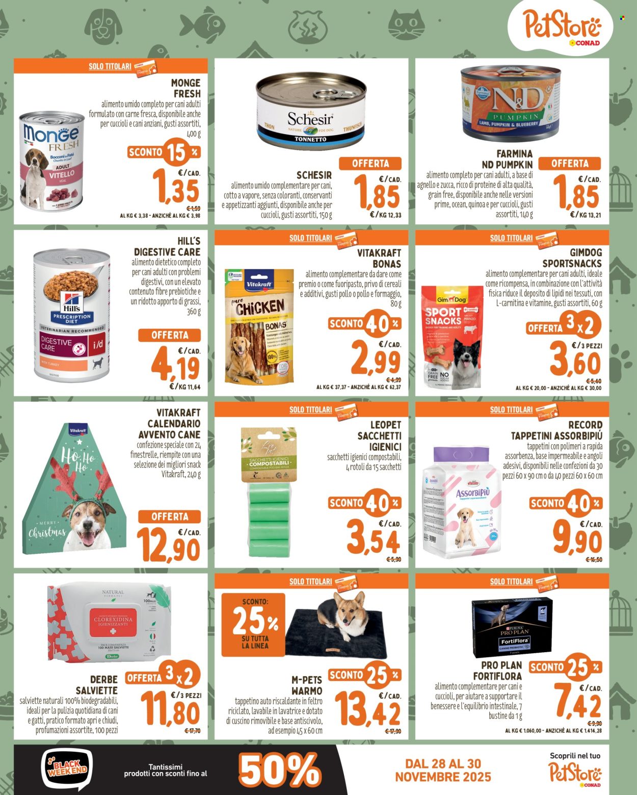 Volantino Pet Store Conad - 6/11/2025 - 3/12/2025. Pagina 3