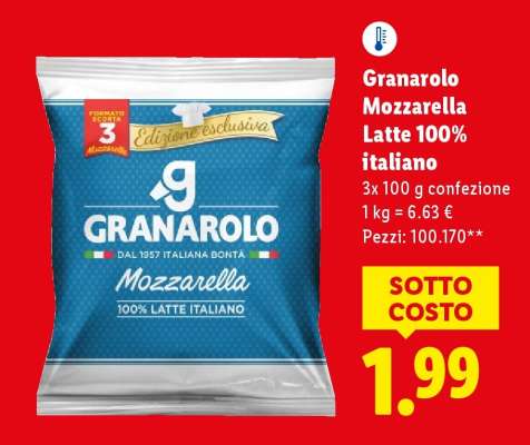 Granarolo Mozzarella Latte 100% italiano