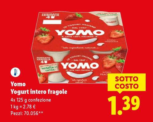 Yomo Yogurt intero fragole