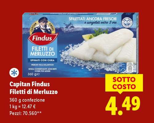 Capitan Findus Filetti di Merluzzo