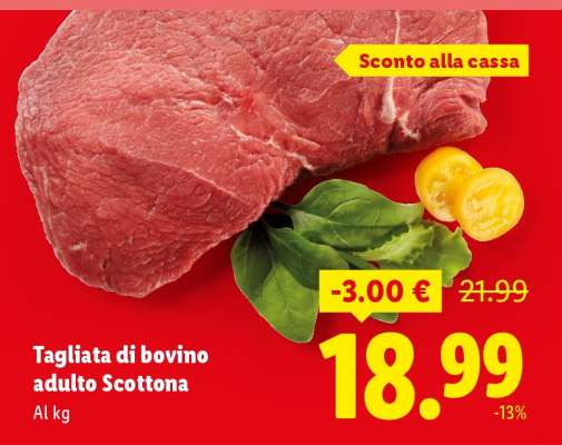 Tagliata Di Bovino Adulto Scottona