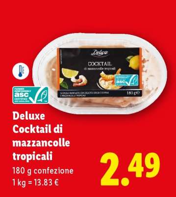 Deluxe Cocktail di mazzancolle tropicali