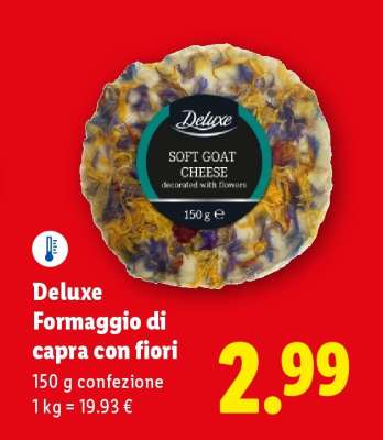 Deluxe Formaggio di capra con fiori
