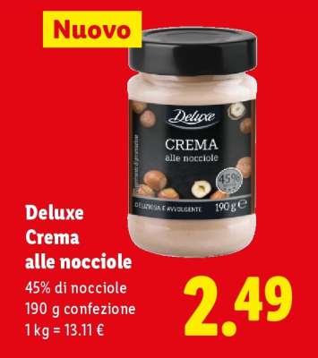 Deluxe Crema alle nocciole