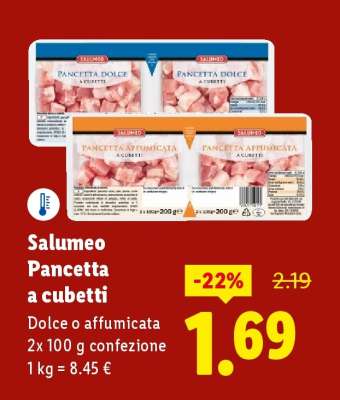 Salumeo Pancetta a cubetti