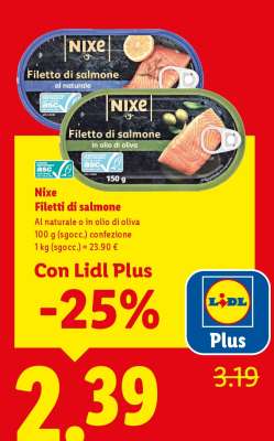 Nixe Filetti di salmone