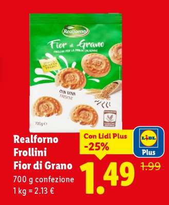 Realforno Frollini Fior di Grano