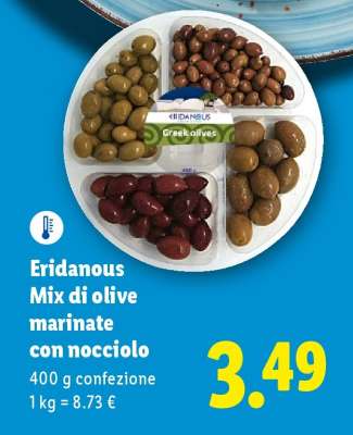 Eridanous Mix di olive marinate con nocciolo