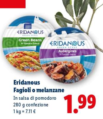 Eridanous Fagioli o melanzane