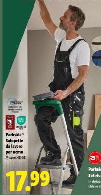 PARKSIDE® Salopette da lavoro per uomo