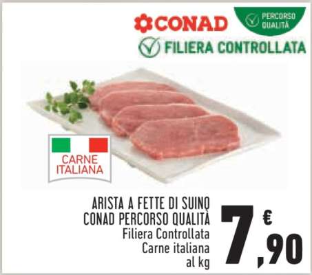 Arista a fette di suino Conad Percorso Qualità