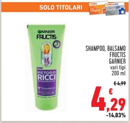 Shampoo - Balsamo Fructis Garnier