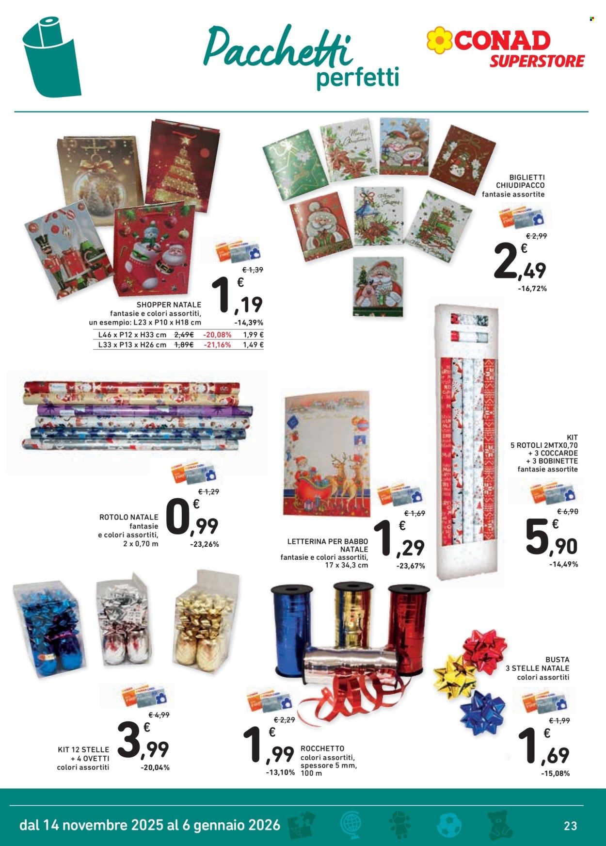 Volantino Conad - 14/11/2025 - 6/1/2026. Pagina 23