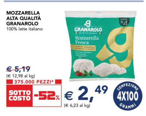 Mozzarella Alta Qualità Granarolo