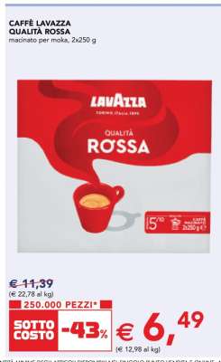 CAFFE' LAVAZZA qualità rossa