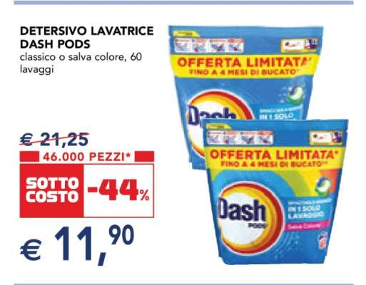 Detersivo lavatrice DASH Pods