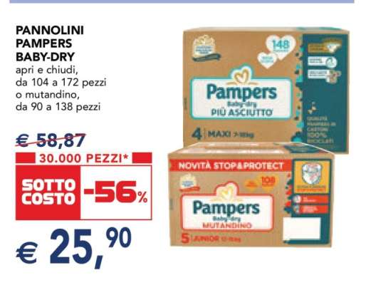 Pannolini Pampers Baby Dry
