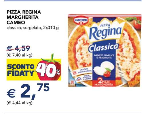 Pizza Regina Margherita Cameo