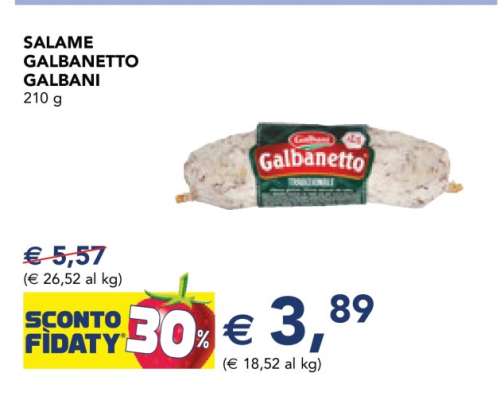 Salame Galbanetto Galbani