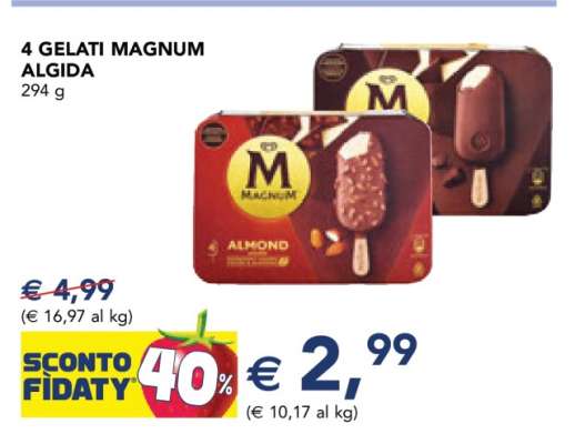 4 GELATI MAGNUM ALGIDA