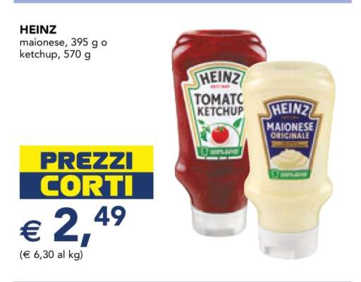 HEINZ maionese o ketchup