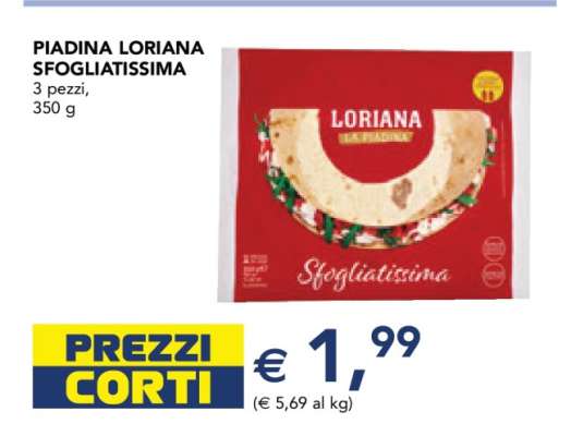 PIADINA LORIANA SFOGLIATISSIMA