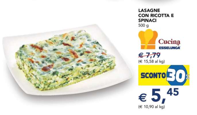 Lasagne con Ricotta e Spinaci