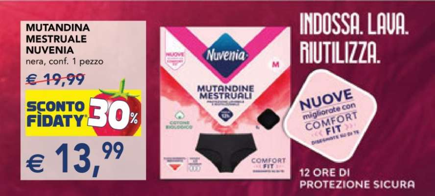 MUTANDINA MESTRUALE NUVENIA