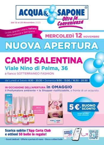 Volantino Acqua & Sapone - 12/11/2025 - 25/11/2025.