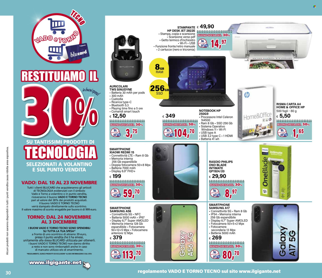 Volantino Il Gigante - 10/11/2025 - 23/11/2025. Pagina 30