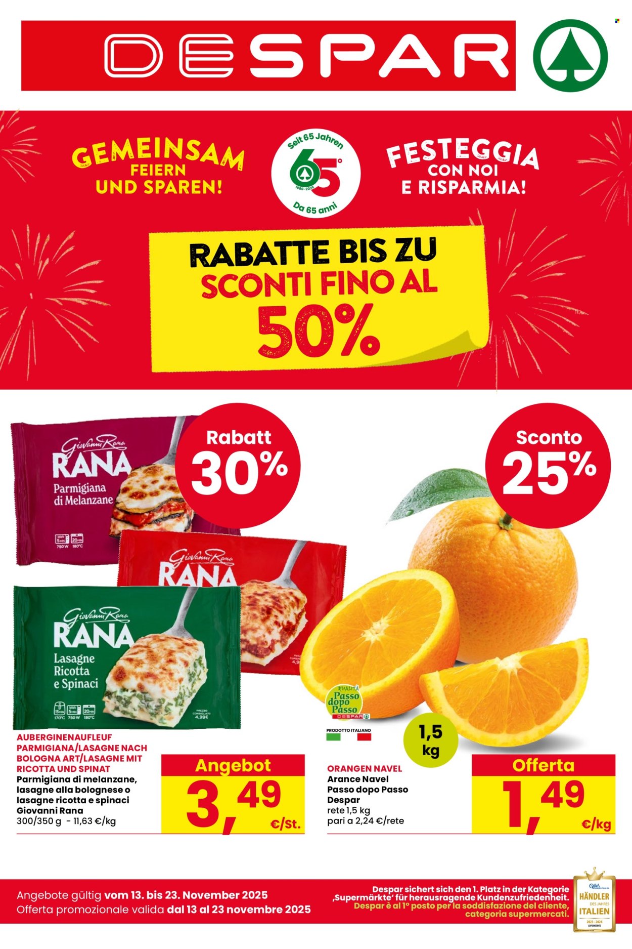 Volantino Despar - 13/11/2025 - 23/11/2025. Pagina 1