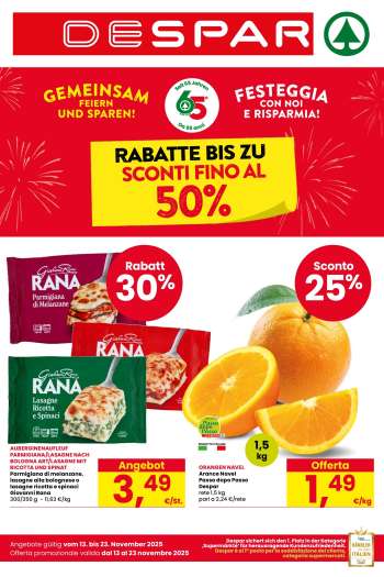Volantino Despar - 13/11/2025 - 23/11/2025.