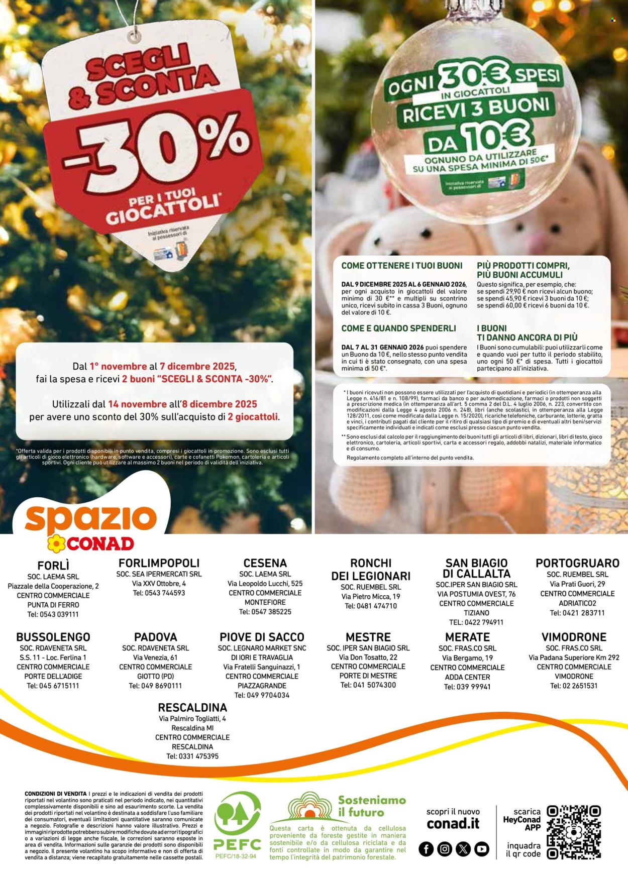 Volantino Spazio Conad - 14/11/2025 - 24/12/2025. Pagina 36