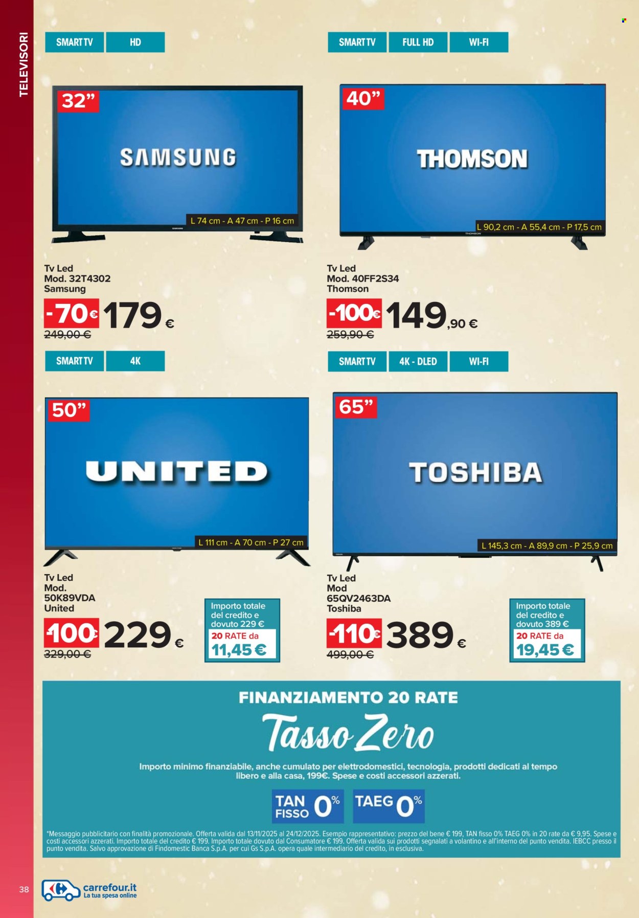 Volantino Carrefour - 13/11/2025 - 24/12/2025. Pagina 38