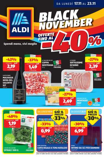 Volantino Aldi - 17/11/2025 - 23/11/2025.
