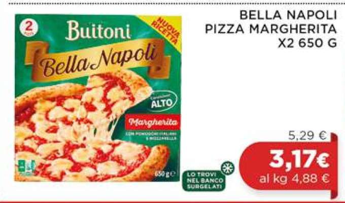 BELLA NAPOLI PIZZA MARGHERITA X2 650 G