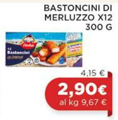 BASTONCINI DI MERLUZZO X12 300 G