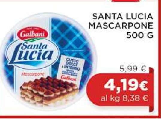 SANTA LUCIA MASCARPONE 500 G