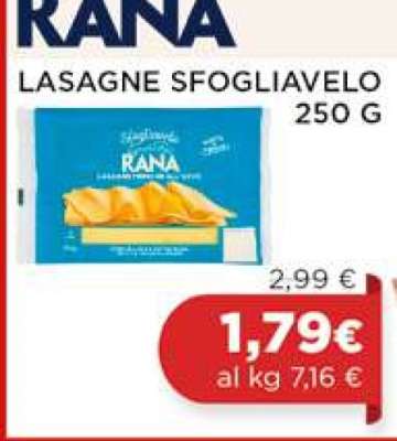 RANA LASAGNE SFOGLIAVELO 250 G