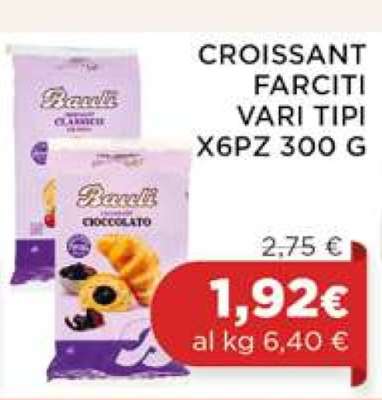 CROISSANT FARCITI VARI TIPI X6PZ 300 G