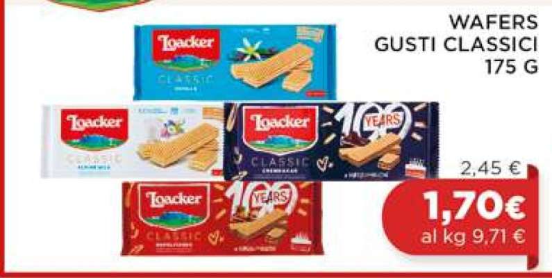 Loacker Wafers Gusti Classici