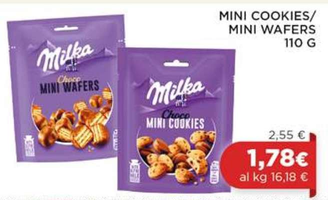 Milka Choco Mini Cookies/Mini Wafers
