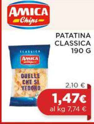 AMICA Chips Patatina Classica 190 G