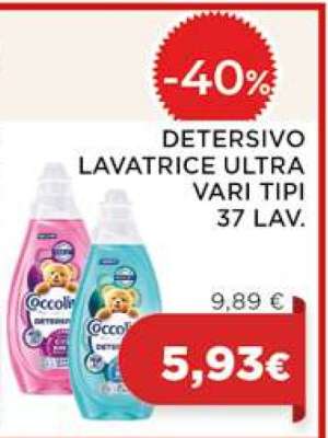 DETERSIVO LAVATRICE ULTRA VARI TIPI 37 LAV.
